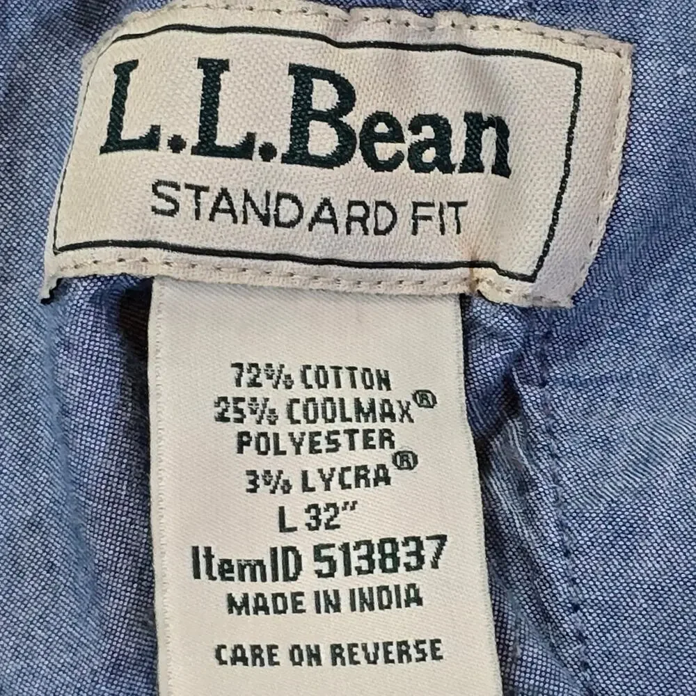 LL Bean Mens Comfort Stretch Dock Pants ┃Khaki Chino┃Gorpcore Utility Coolmax